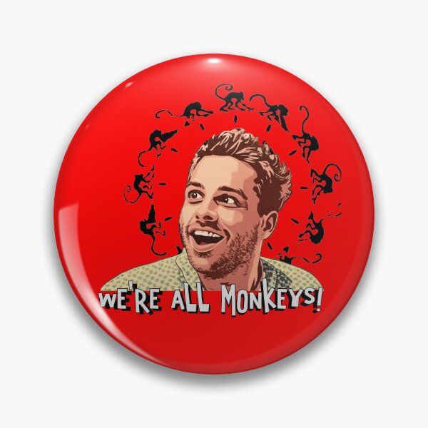 Item preview, We're All Monkeys designed and sold by FellOffAFirefly.