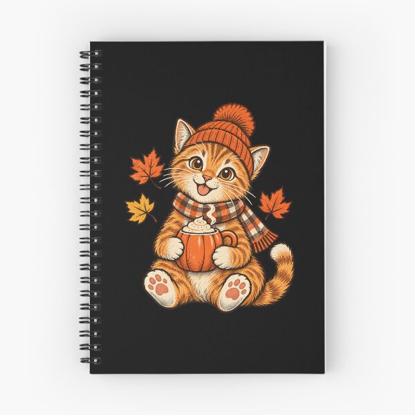 Item preview, Cute Orange Cat Fall Pumpkin Spice Cozy Autumn designed and sold by Kladhadredo.