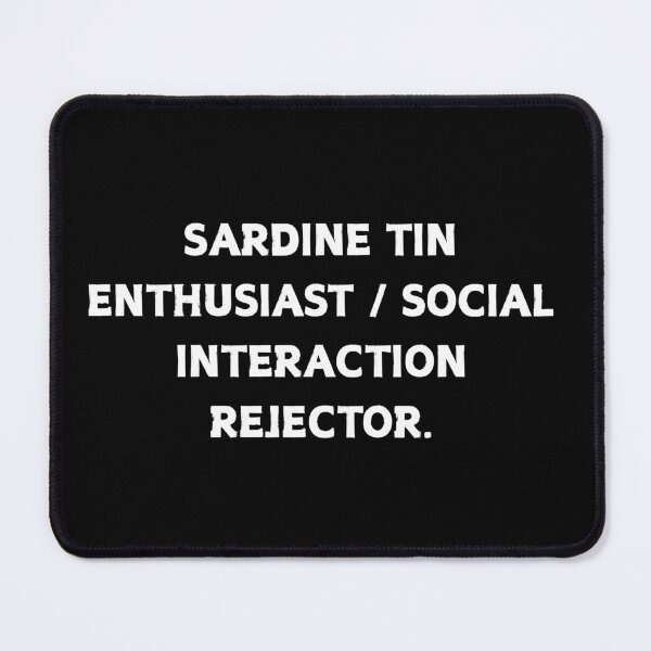 Item preview, Aesthetic Sardine Tin Social Interaction Rejector designed and sold by CapriCreatives.