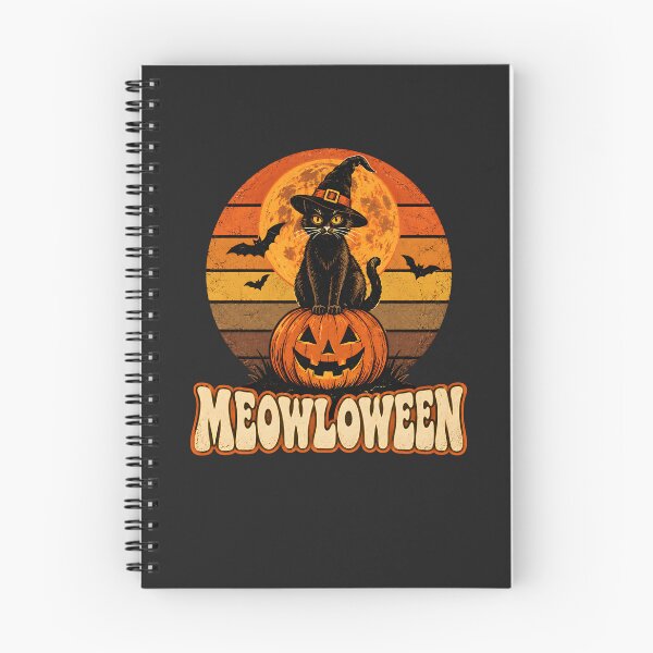 Item preview, Meowloween — Black Cat Witch designed and sold by Quirky Cotton Collective.