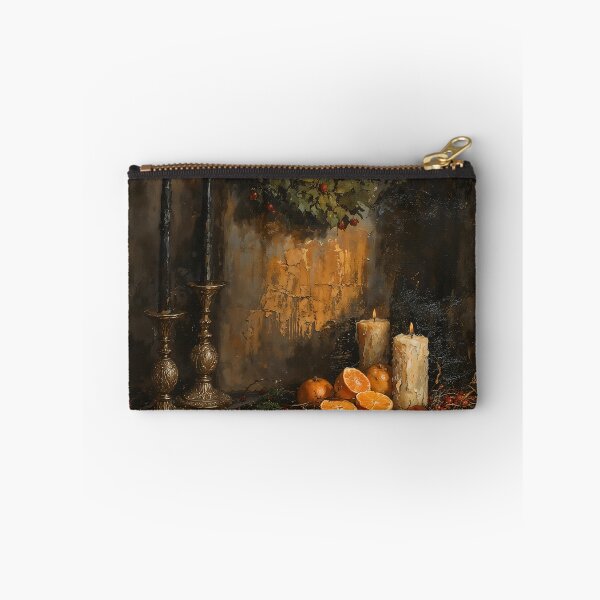 Item preview, Gothic Christmas Antique Hearth Still Life Painting designed and sold by DarkHolyQueen.