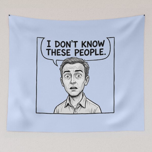 Item preview, I Don't Know These People-Confused Character designed and sold by ThreadRiotTees.