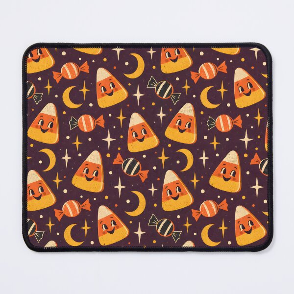 Item preview, Retro Smiling Candy Corn and Moons Halloween designed and sold by bwanaboards.