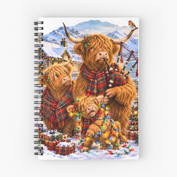 Item preview, Highland Cow Christmas Fun designed and sold by Sybille-Yates.