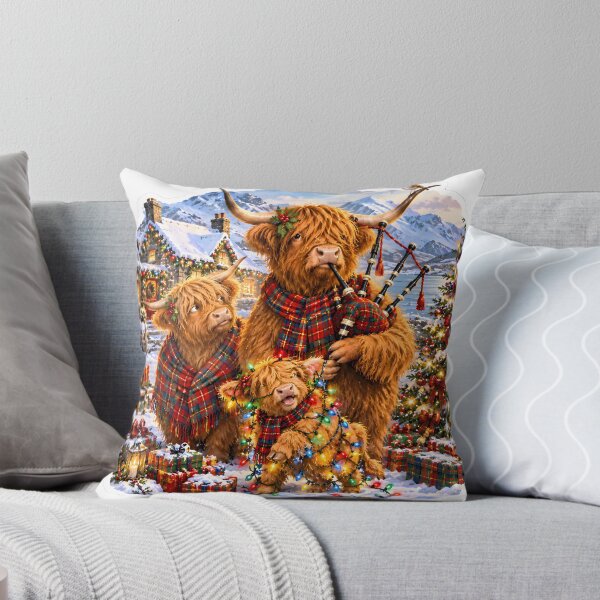 Item preview, Highland Cow Christmas Fun designed and sold by Sybille-Yates.