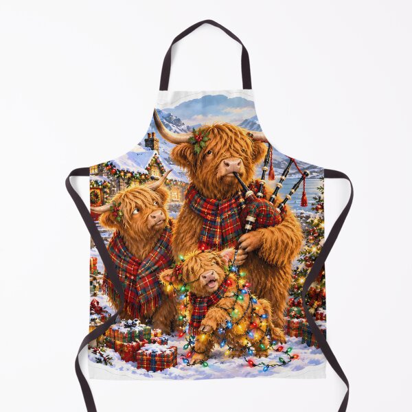 Item preview, Highland Cow Christmas Fun designed and sold by Sybille-Yates.