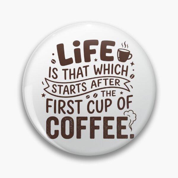 Item preview, Life Begins After The First Cup Of Coffee - Fun Typography designed and sold by FootprintofLove.