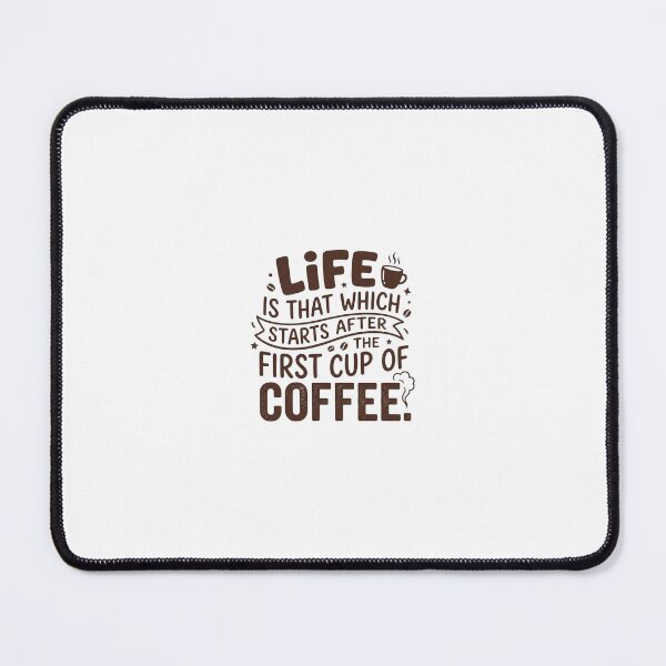 Item preview, Life Begins After The First Cup Of Coffee - Fun Typography designed and sold by FootprintofLove.