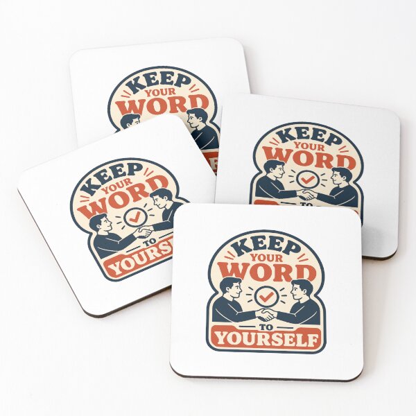 Item preview, Keep Your Word to Yourself – Motivational Handshake Art designed and sold by Akioos.