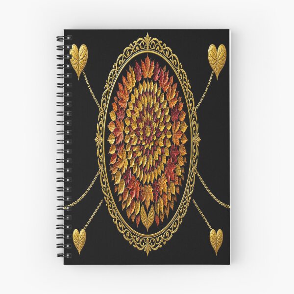 Item preview, Autumn Leaves Mandala - Golden Baroque Ornaments Art designed and sold by Breezes-of-Ida.