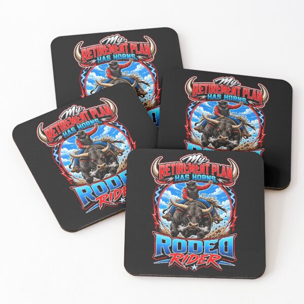 Item preview, My Retirement Plan Has Horns – Funny Bull Riding Rodeo Cowboy Retirement designed and sold by WLHmedia.com .