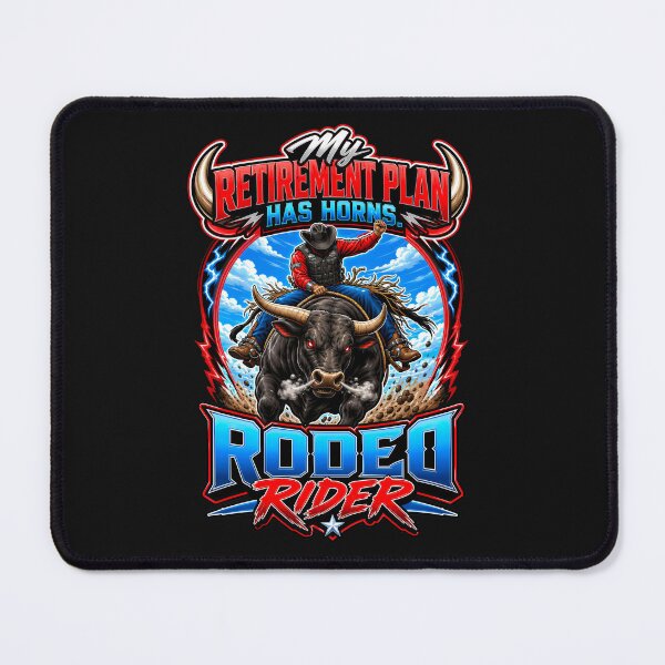 Item preview, My Retirement Plan Has Horns – Funny Bull Riding Rodeo Cowboy Retirement designed and sold by WLHmedia.com .