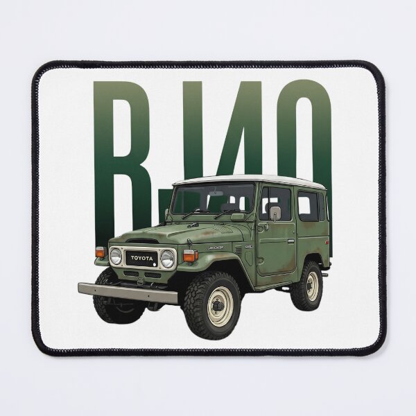 Item preview, Toyota Land Cruiser BJ40 Classic 4x4 Vintage Olive Green SUV Art designed and sold by Motorline44.