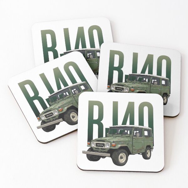 Item preview, Toyota Land Cruiser BJ40 Classic 4x4 Vintage Olive Green SUV Art designed and sold by Motorline44.