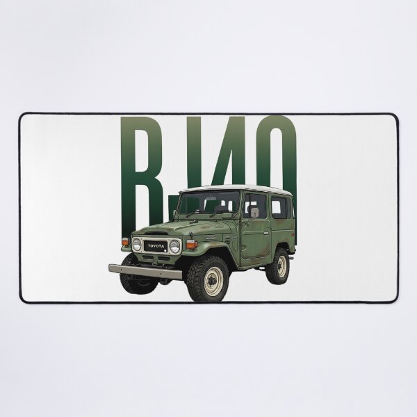 Item preview, Toyota Land Cruiser BJ40 Classic 4x4 Vintage Olive Green SUV Art designed and sold by Motorline44.