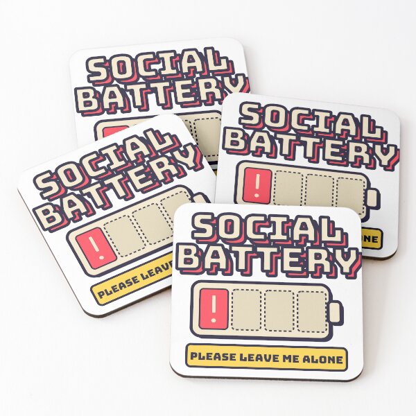 Item preview, Social Battery designed and sold by Stupid Shirts.