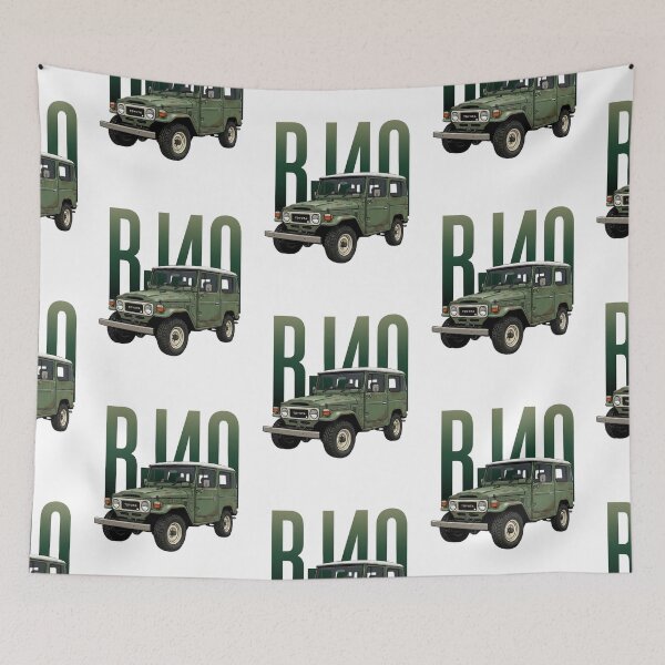 Item preview, Toyota Land Cruiser BJ40 Classic 4x4 Vintage Olive Green SUV Art designed and sold by Motorline44.