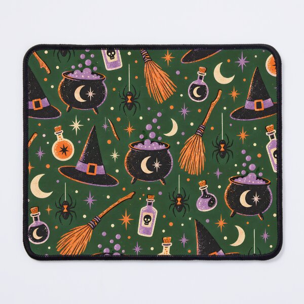 Item preview, Retro Witchy Halloween Pattern with Cauldrons designed and sold by bwanaboards.