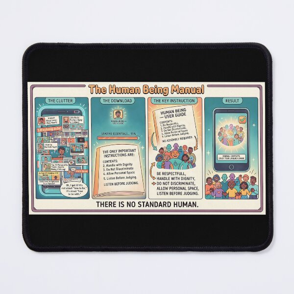 Item preview, Human User Manual Comic: Respect, Dignity and Diversity designed and sold by Mianku | Für das Leben.