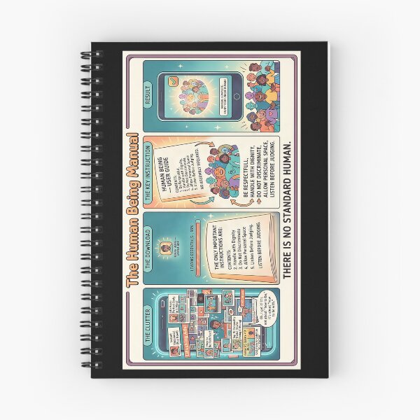 Item preview, Human User Manual Comic: Respect, Dignity and Diversity designed and sold by Mianku | Für das Leben.