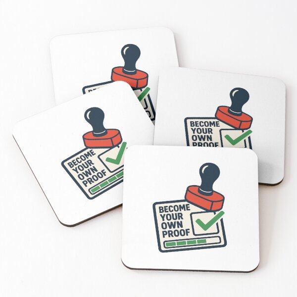 Item preview, Become Your Own Proof – Motivational Stamp and Checkmark designed and sold by Akioos.