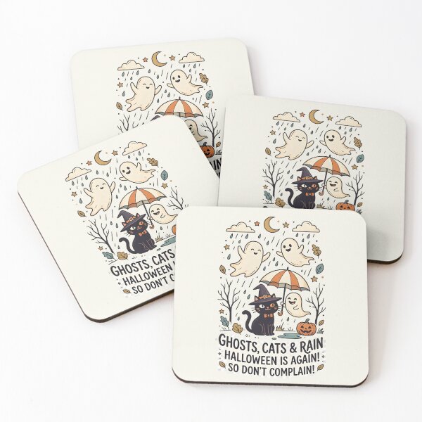 Item preview, Ghosts, cats & rain - Halloween is again, so don't complain! designed and sold by ParadoxParadox.