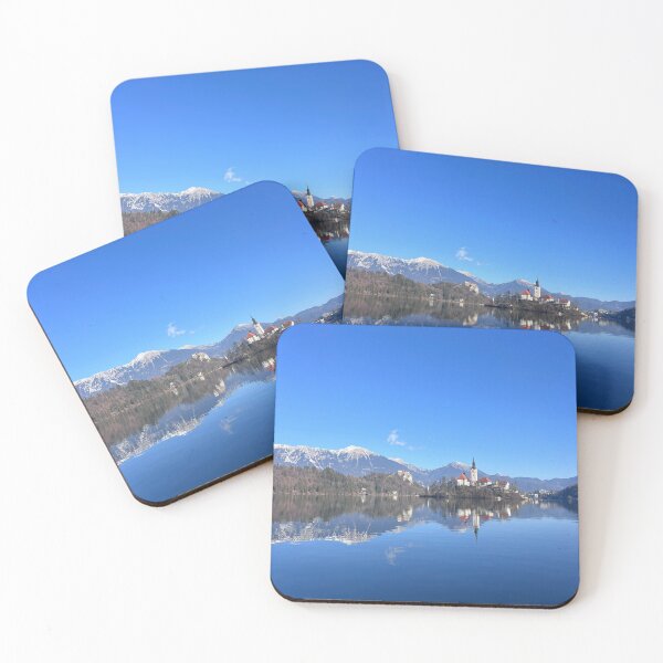 Item preview, Reflections on Lake Bled, Slovenia  designed and sold by LondonArtTravels.