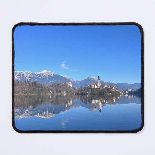 Item preview, Reflections on Lake Bled, Slovenia designed and sold by LondonArtTravels.