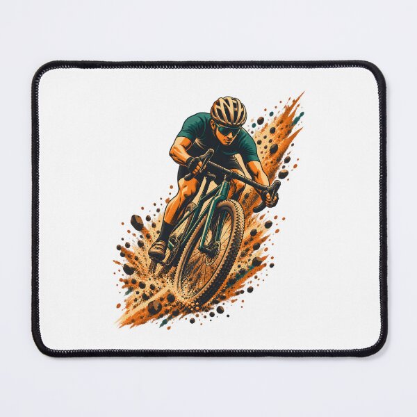 Item preview, Gravel Cycling Mud Stripe Rider designed and sold by Philippa Shop.