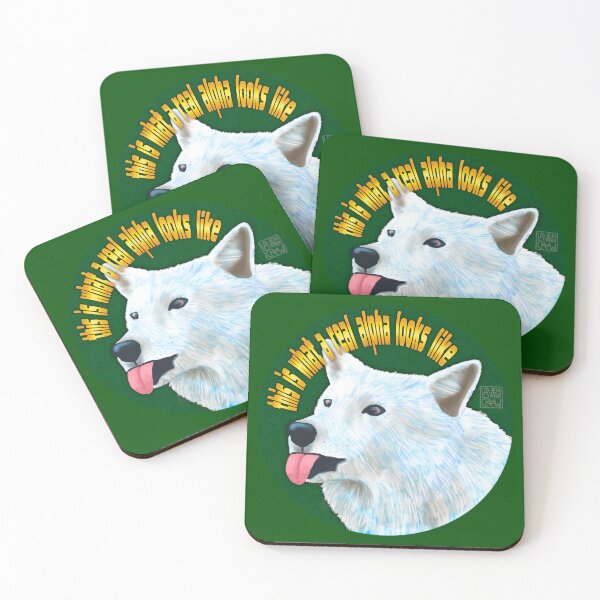 Item preview, "This is What a Real Alpha Looks Like"- Silly Wolf designed and sold by Lavender Crow YYC.