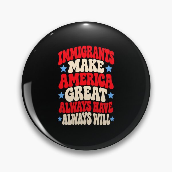 Item preview, Immigrants Make America Great Retro Groovy Stars Graphic designed and sold by Whirx.