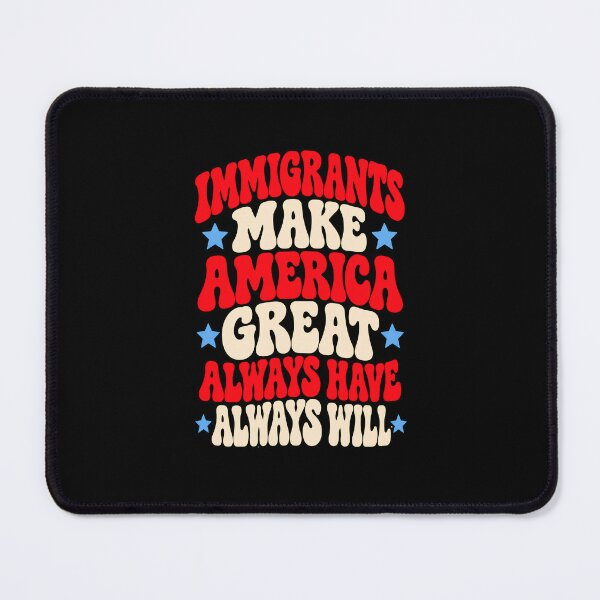 Item preview, Immigrants Make America Great Retro Groovy Stars Graphic designed and sold by Whirx.