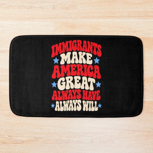 Item preview, Immigrants Make America Great Retro Groovy Stars Graphic designed and sold by Whirx.