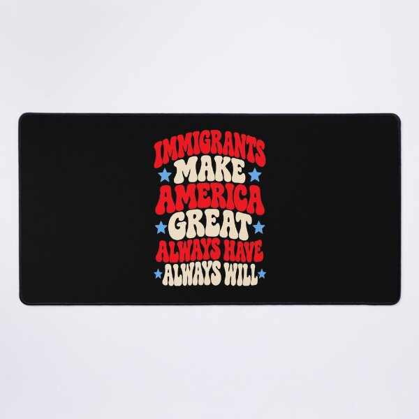Item preview, Immigrants Make America Great Retro Groovy Stars Graphic designed and sold by Whirx.
