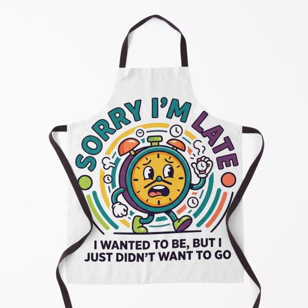 Item preview, Funny Sorry I'm Late Alarm Clock Sticker designed and sold by VPanPrint.