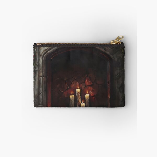 Item preview, Gothic Christmas Fireplace Mantel Candlelight Painting designed and sold by DarkHolyQueen.