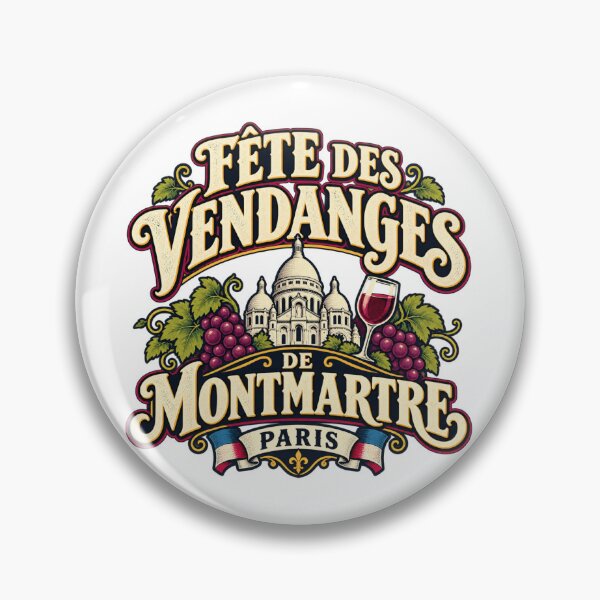 Item preview, Montmartre Grape Harvest Festival Paris Design designed and sold by IRON WINGS /USAF.