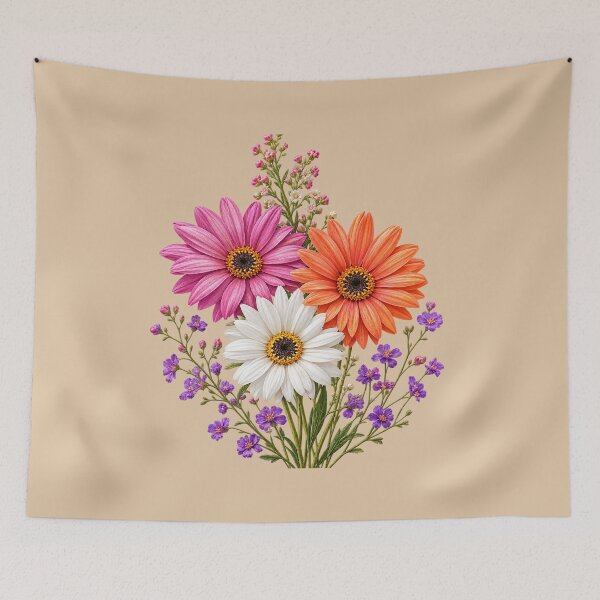 Item preview, Colorful Wildflower Bouquet designed and sold by Enas Safi.