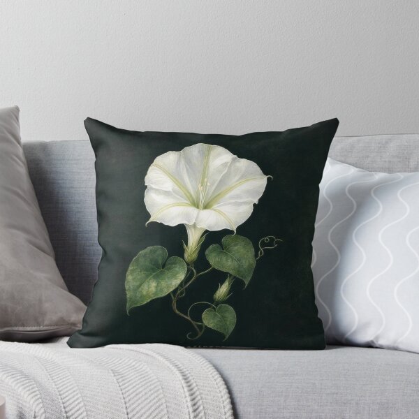 Item preview, Moonflower Dark Botanical Illustration | Moody Floral Wall Art designed and sold by FixationStudio.