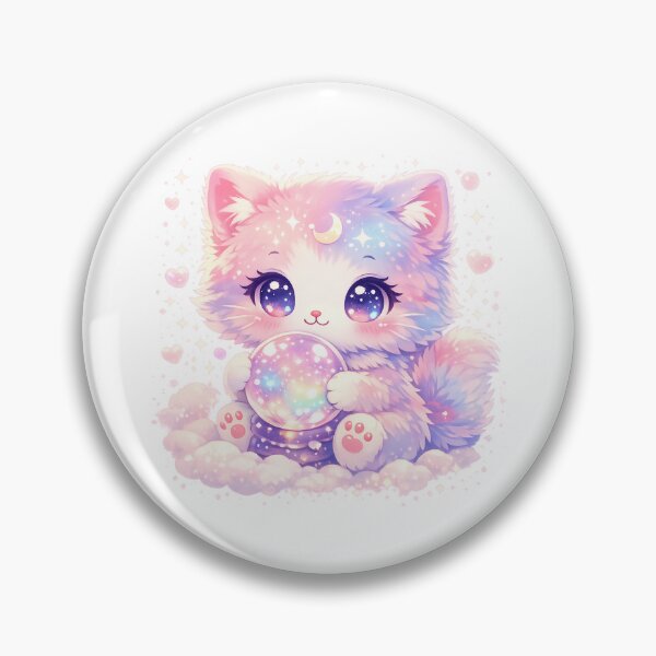 Item preview, Kawaii Chibi Cosmic Cat with Crystal Ball designed and sold by Sommium .