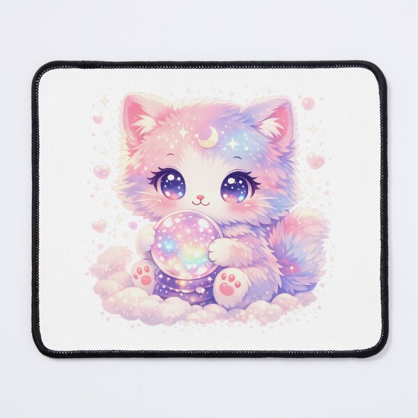 Item preview, Kawaii Chibi Cosmic Cat with Crystal Ball designed and sold by Sommium .