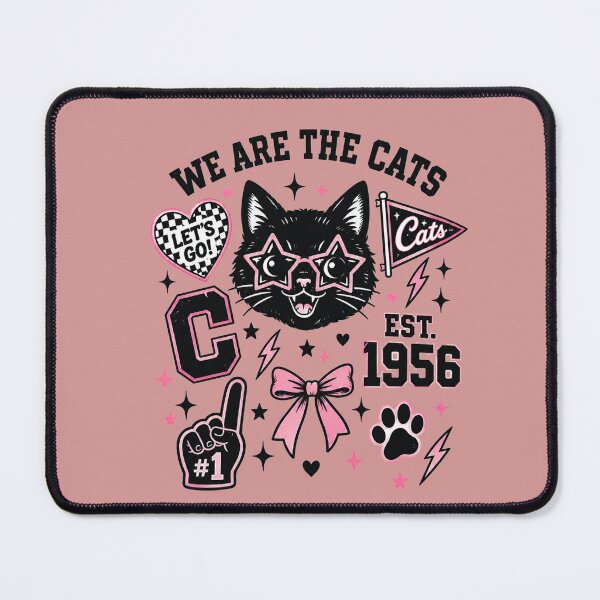 Item preview, Let’s go cats - Retro Varsity Cat Graphic designed and sold by ElegantPeople.