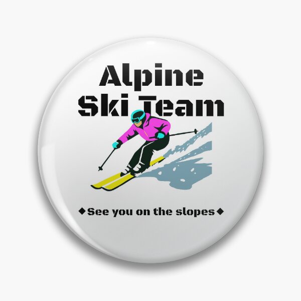 Item preview, Alpine Ski Team Retro 80s in Aspen Design designed and sold by RikkiTikkiHut.