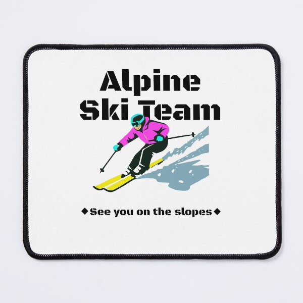 Item preview, Alpine Ski Team Retro 80s in Aspen Design designed and sold by RikkiTikkiHut.