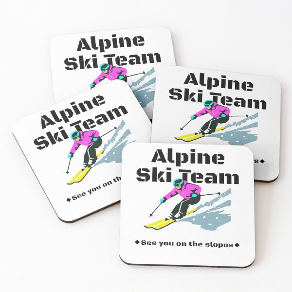 Item preview, Alpine Ski Team Retro 80s in Aspen Design designed and sold by RikkiTikkiHut.