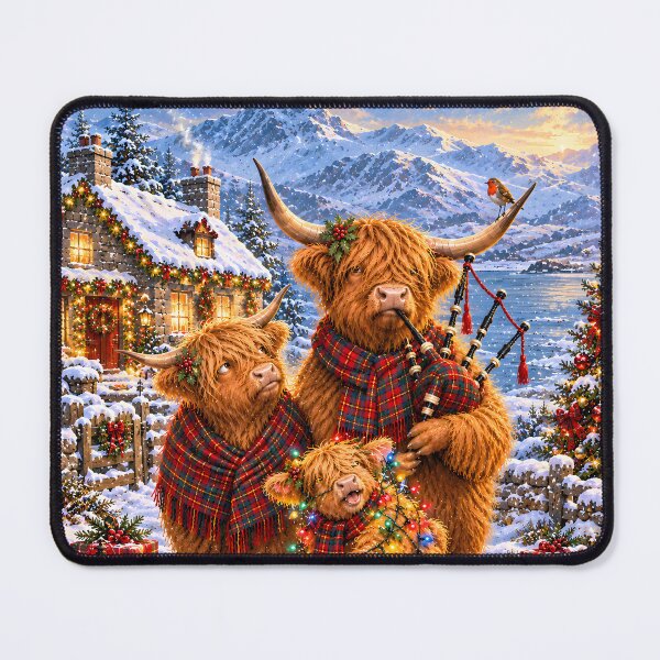 Item preview, Highland Cow Christmas Fun designed and sold by Sybille-Yates.