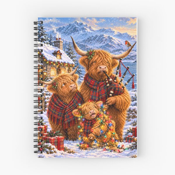 Item preview, Highland Cow Christmas Fun designed and sold by Sybille-Yates.