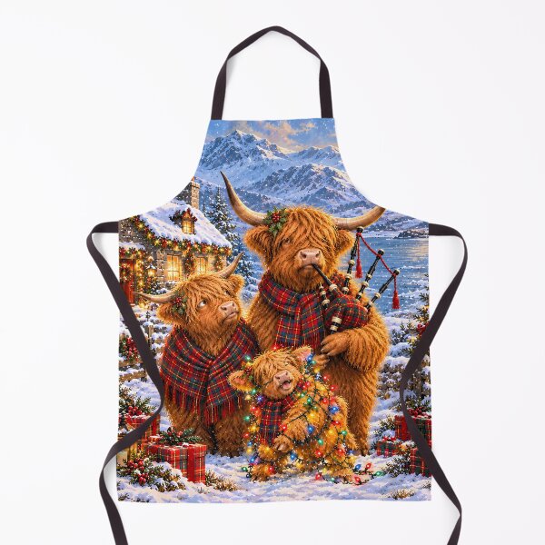 Item preview, Highland Cow Christmas Fun designed and sold by Sybille-Yates.