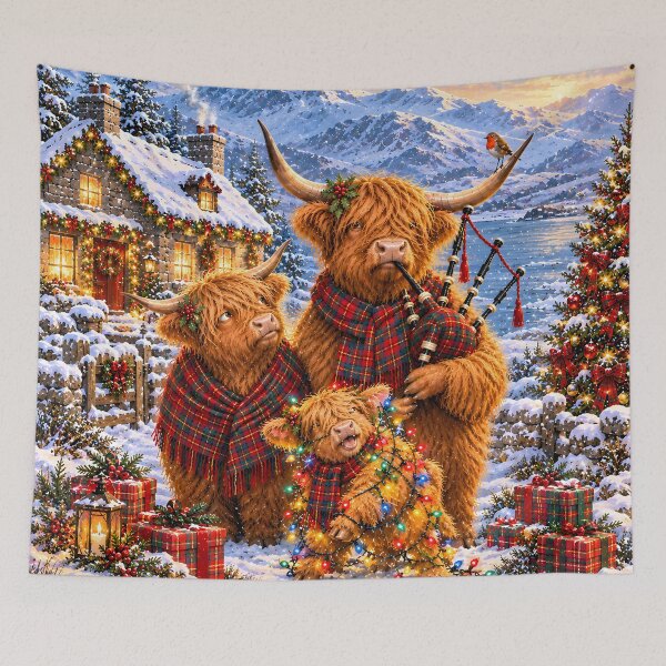 Item preview, Highland Cow Christmas Fun designed and sold by Sybille-Yates.