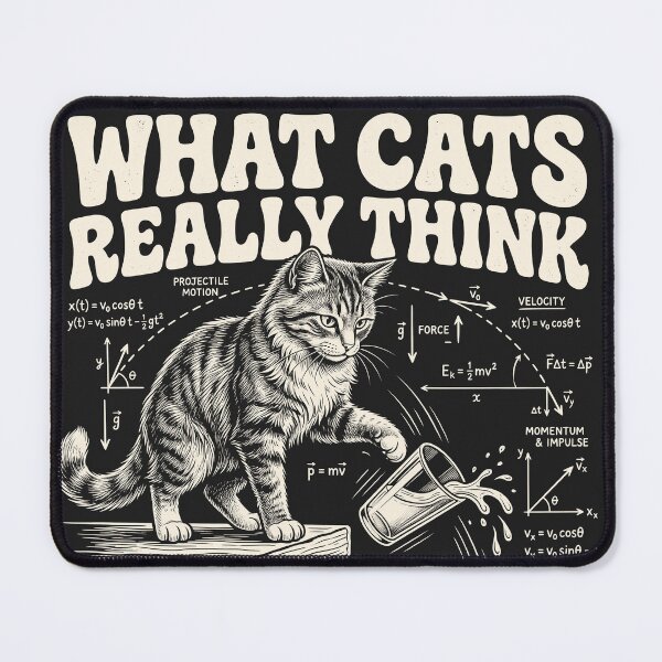 Item preview, What Cats Really Think - Funny Cat Science Formula designed and sold by legendaryskins.